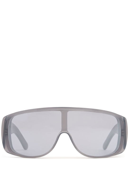 MM6 Maison Margiela: MM6 Mask acetate sunglasses - Grey - women_0 | Luisa Via Roma