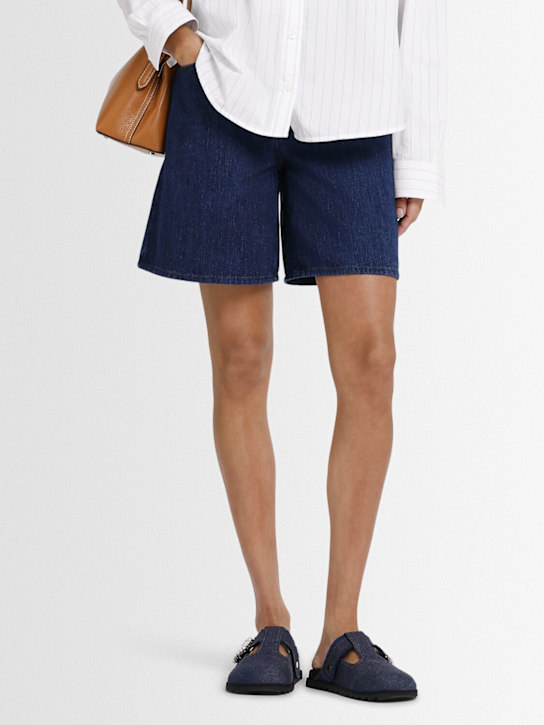 Roger Vivier: Slidy Viv denim mules - Galassia - women_1 | Luisa Via Roma