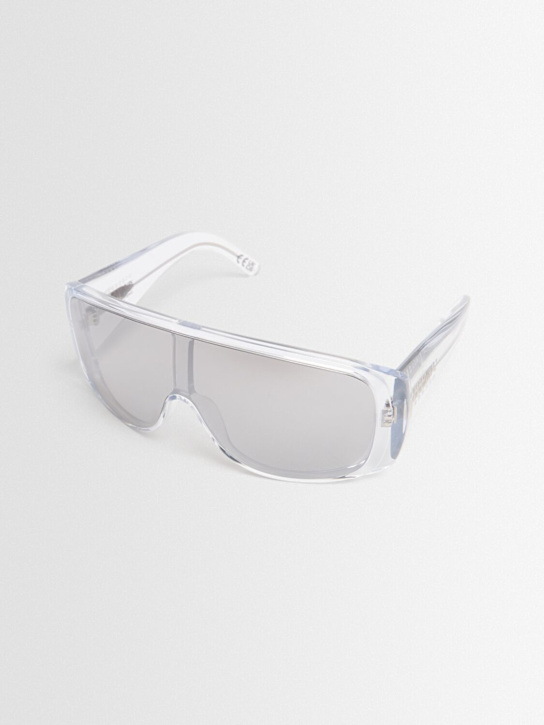 MM6 Maison Margiela: MM6 Mask acetate sunglasses - White - men_1 | Luisa Via Roma