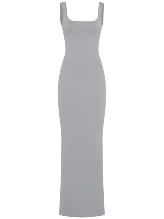 Entire Studios: Square neck maxi dress - Grey - women_0 | Luisa Via Roma