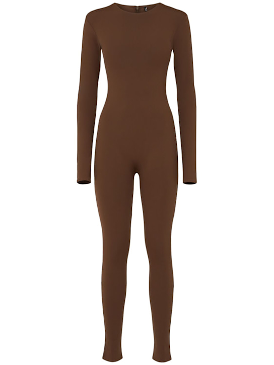 Entire Studios: Long sleeve nylon jumpsuit - women_0 | Luisa Via Roma