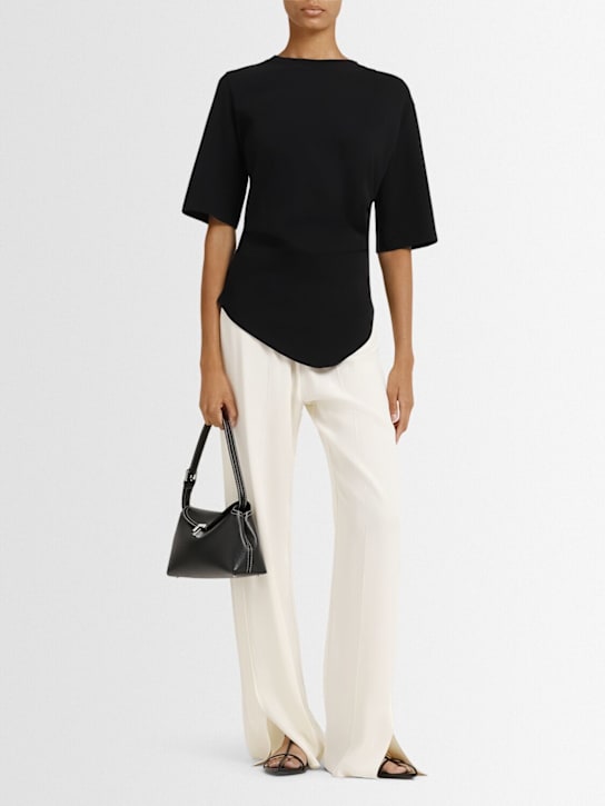 Róhe: Re-invented twisted cotton t-shirt - women_1 | Luisa Via Roma