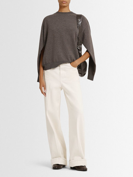 Róhe: Wool blend crewneck sweater - women_1 | Luisa Via Roma