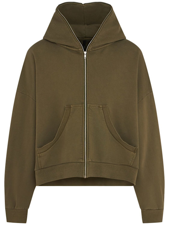 Entire Studios: Ethernal full-zip cotton hoodie - men_0 | Luisa Via Roma