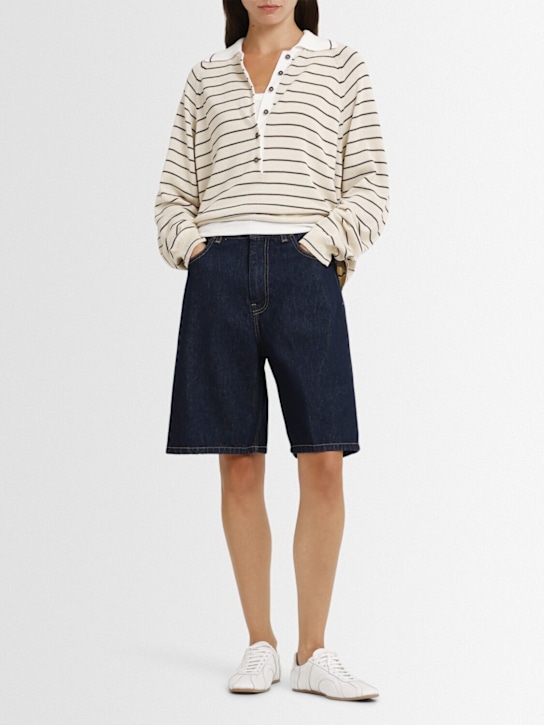 Carhartt WIP: Brandon Smith denim shorts - Blue - women_1 | Luisa Via Roma