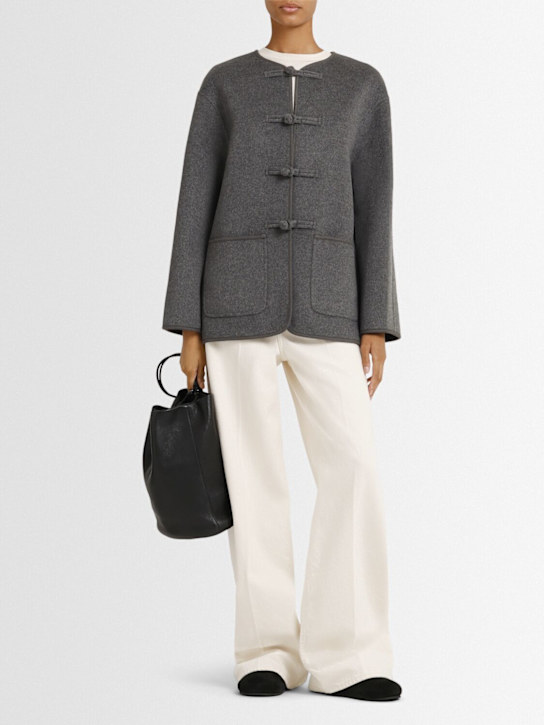 Róhe: Mandarin wool & cashmere short coat - women_1 | Luisa Via Roma