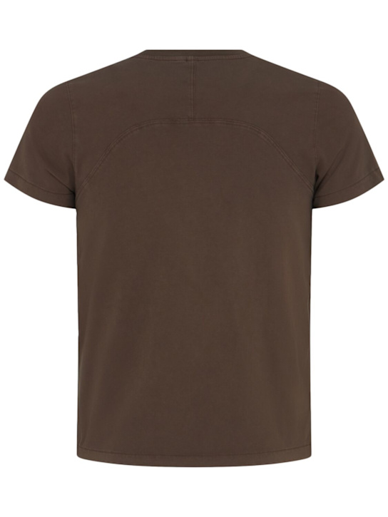Entire Studios: Mini cotton blend slim fit t-shirt - Brunette - men_1 | Luisa Via Roma