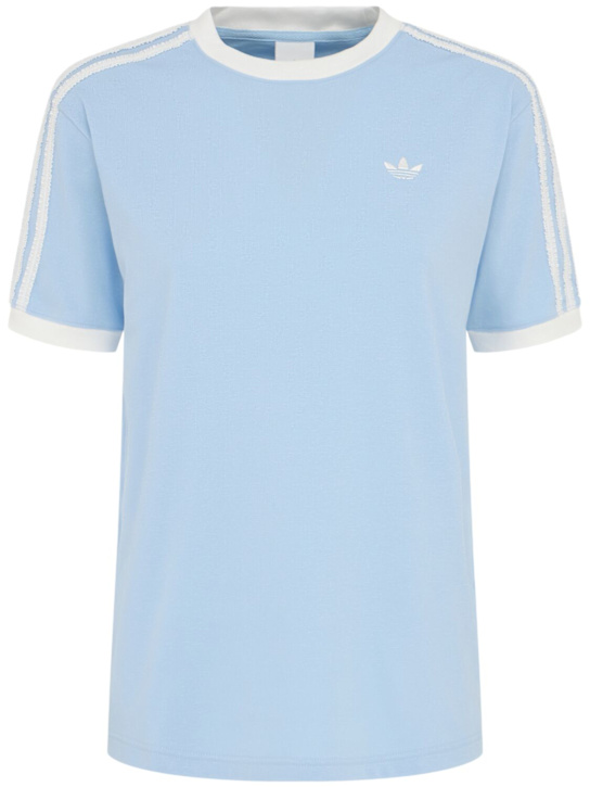 adidas Originals: Ruffled 3 Stripes t-shirt - women_0 | Luisa Via Roma