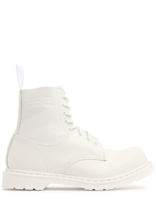 MM6 Maison Margiela: Dr Martens x MM6 10 Eye 1460 boots - men_0 | Luisa Via Roma
