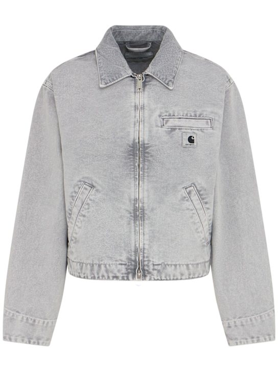 Carhartt WIP: Emery organic cotton casual jacket - Grey - women_0 | Luisa Via Roma