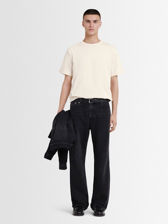 The Core: Classic cotton jersey t-shirt - Beige - men_1 | Luisa Via Roma