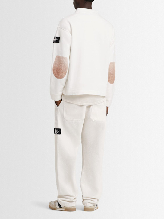 Stone Island: Raw Beauty cotton sweatshirt - Natural - men_1 | Luisa Via Roma