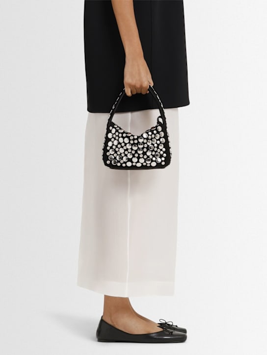 Khaite: 10mm Charlotte leather ballerina flats - Black - women_1 | Luisa Via Roma