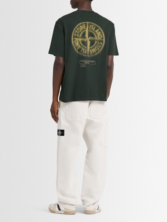 Stone Island: S/s cotton jersey t-shirt - men_1 | Luisa Via Roma