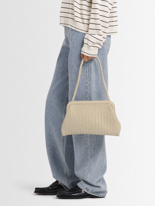 Bembien: Le Sac woven leather shoulder bag - Cream - women_1 | Luisa Via Roma