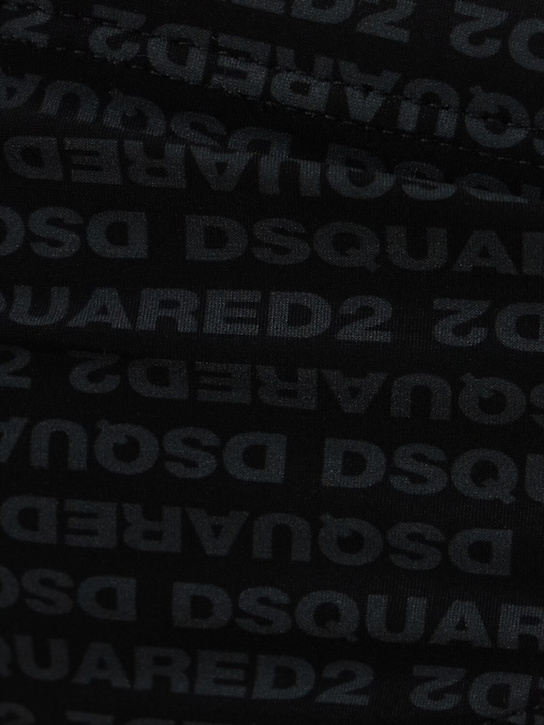 Dsquared2: Logo nylon swim briefs - Black - men_1 | Luisa Via Roma