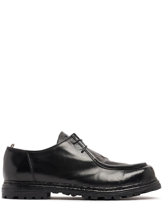 Officine Creative: Volcov Paraboot lace-up shoes - Black - men_0 | Luisa Via Roma