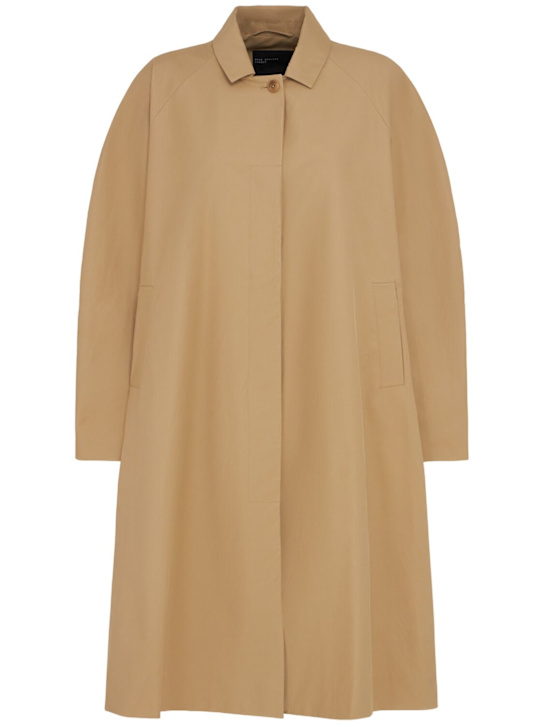 Cordera: Cotton blend balloon trench coat - women_0 | Luisa Via Roma