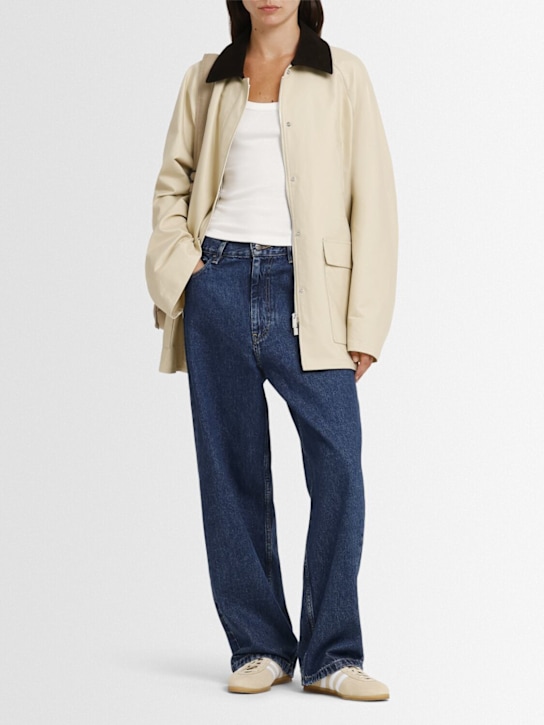 Carhartt WIP: Brandon denim wide leg jeans - Blue - women_1 | Luisa Via Roma