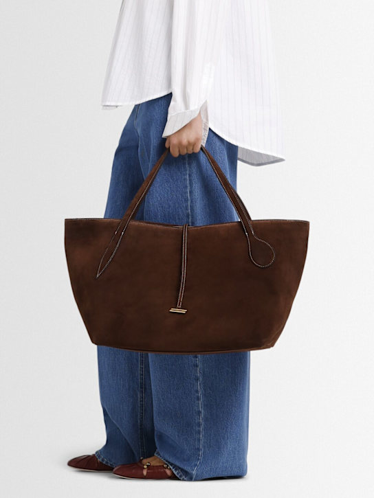 Liffner: Zip Penne suede tote bag - women_1 | Luisa Via Roma