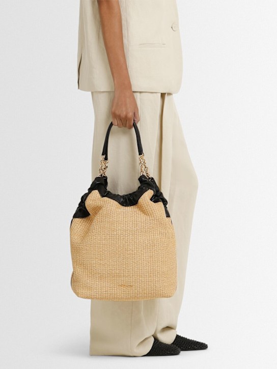 DeMellier: Miami raffia tote bag - Warm Raffia - women_1 | Luisa Via Roma