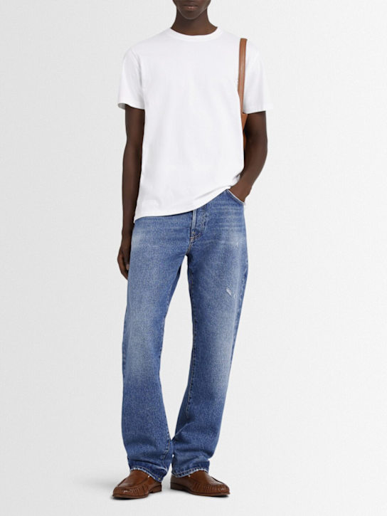 Frame: Cárdigan de algodón con logo - Blanco - men_1 | Luisa Via Roma