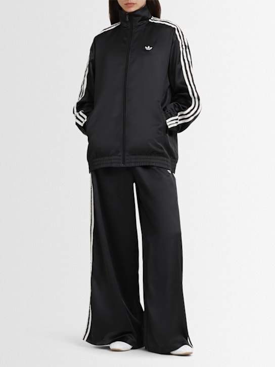 adidas Originals: Satin track top - Black - women_1 | Luisa Via Roma
