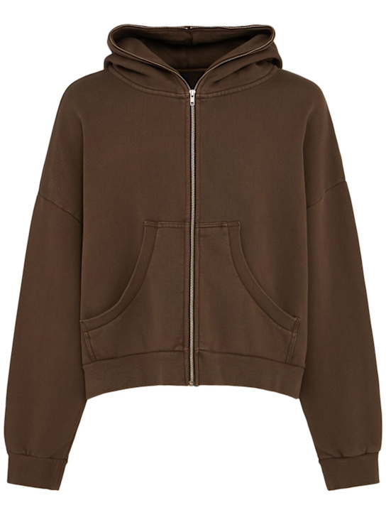 Entire Studios: Ethernal full-zip cotton hoodie - men_0 | Luisa Via Roma