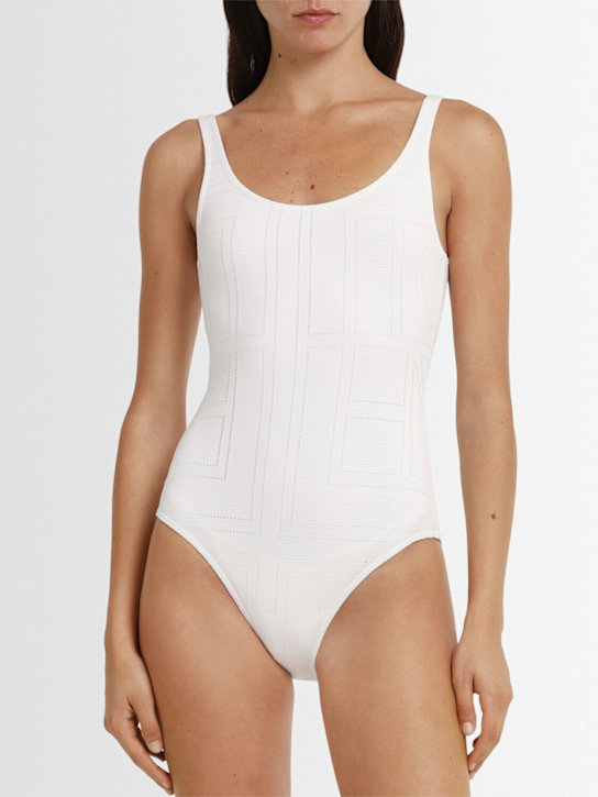 Toteme: Monogram pointelle one piece swimsuit - women_1 | Luisa Via Roma