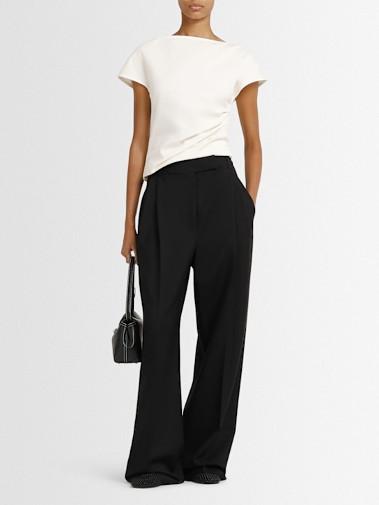 Róhe: Tailored mid-waist flared pants - women_1 | Luisa Via Roma