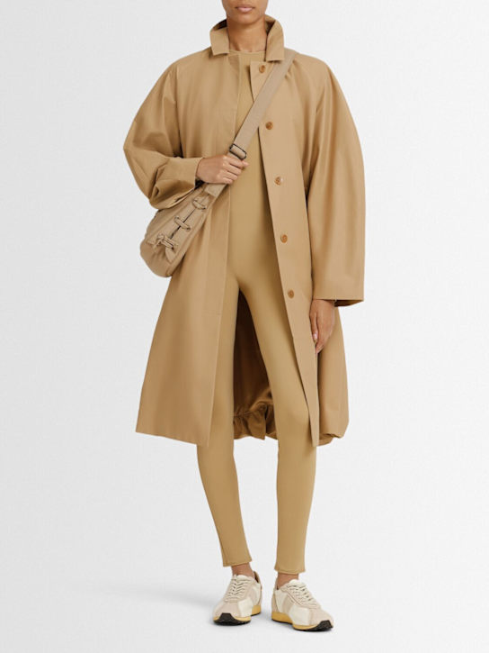 Entire Studios: Long sleeve nylon jumpsuit - Cork - women_1 | Luisa Via Roma