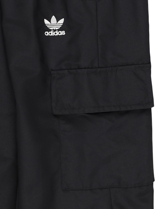adidas Originals: Pantalones de algodón - Negro/Blanco - kids-girls_1 | Luisa Via Roma