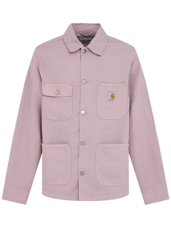 Carhartt WIP: Walter Chore casual jacket - Pink Fog - men_0 | Luisa Via Roma