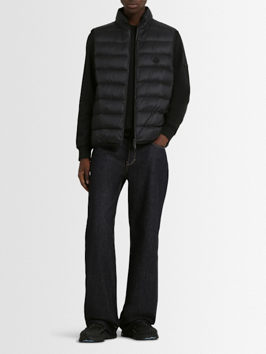 Moncler: Besne nylon down vest - Black - men_1 | Luisa Via Roma