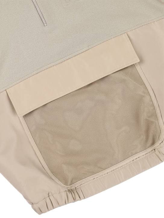 Dolce&Gabbana: Embossed cotton blend sweatshirt - Beige - kids-boys_1 | Luisa Via Roma