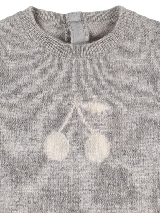 Bonpoint: Jersey romper - グレー - kids-girls_1 | Luisa Via Roma