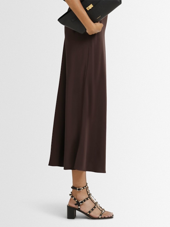 Valentino Garavani: 60mm Rockstud leather sandals - women_1 | Luisa Via Roma