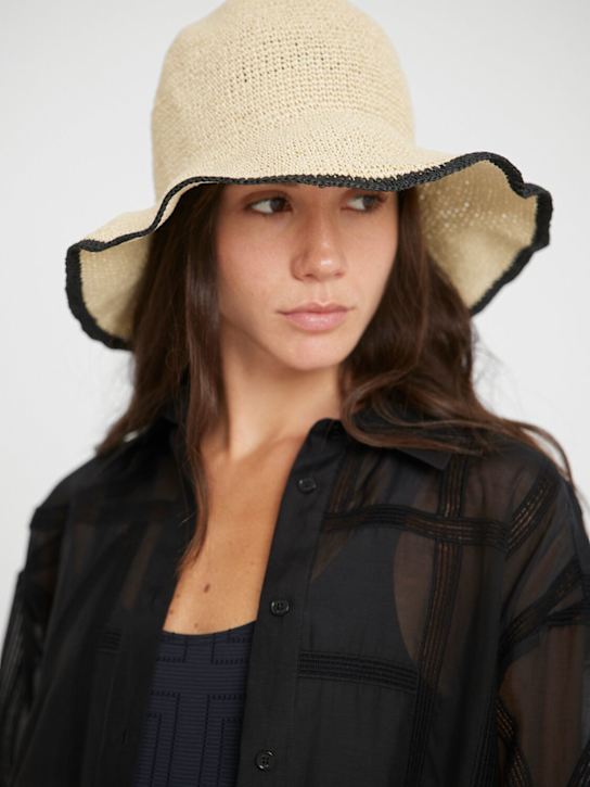 Toteme: Woven paper hat - women_1 | Luisa Via Roma