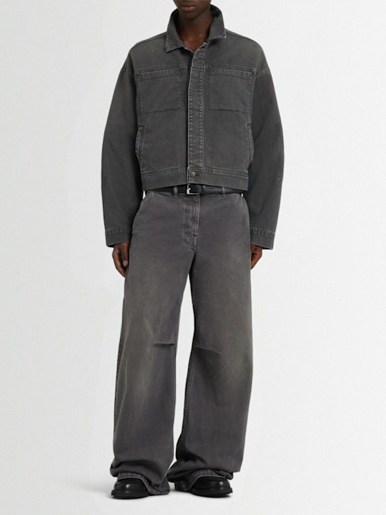 Entire Studios: Gem denim jacket - Stonelight - men_1 | Luisa Via Roma