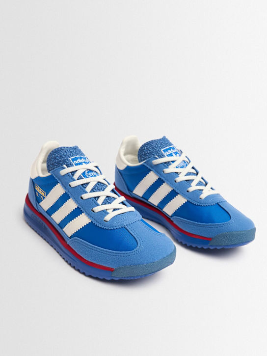 adidas Originals: SL 72 lace-up sneakers - ブルー - kids-girls_1 | Luisa Via Roma