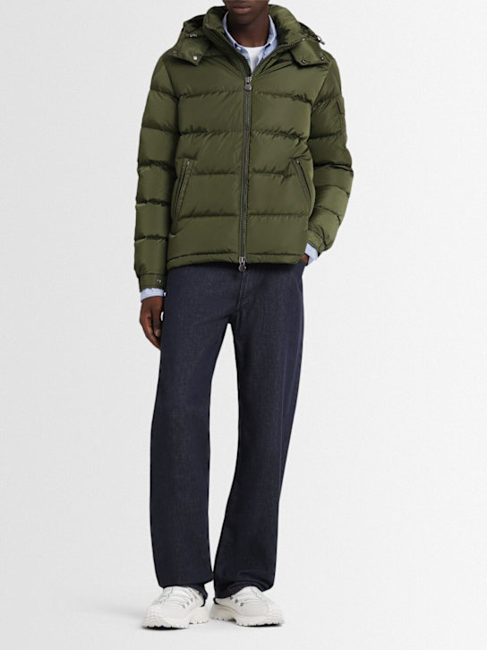 Moncler: Cotton denim straight jeans - Denim - men_1 | Luisa Via Roma