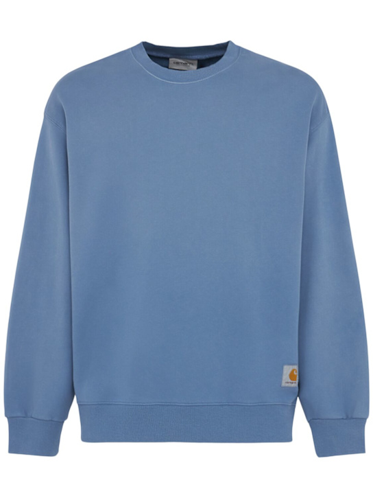 Carhartt WIP: Hudson crewneck sweatshirt - Sorrent Blue - men_0 | Luisa Via Roma