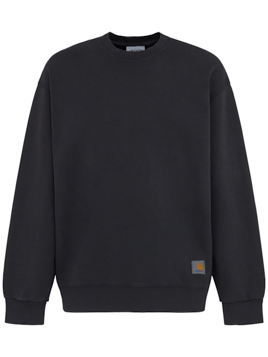 Carhartt WIP: Hudson crewneck sweatshirt - Black - men_0 | Luisa Via Roma