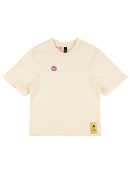 adidas Originals: Camiseta de algodón - Beige - kids-girls_0 | Luisa Via Roma
