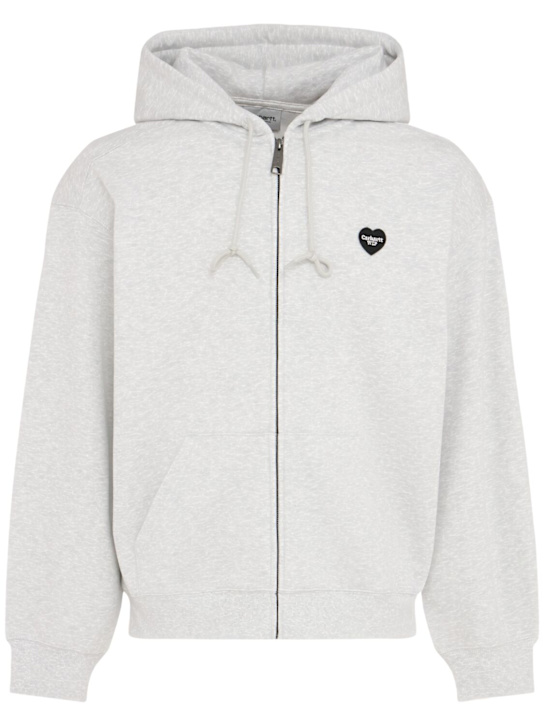 Carhartt WIP: Hooded Heart II Hartt zip-up sweatshirt - men_0 | Luisa Via Roma