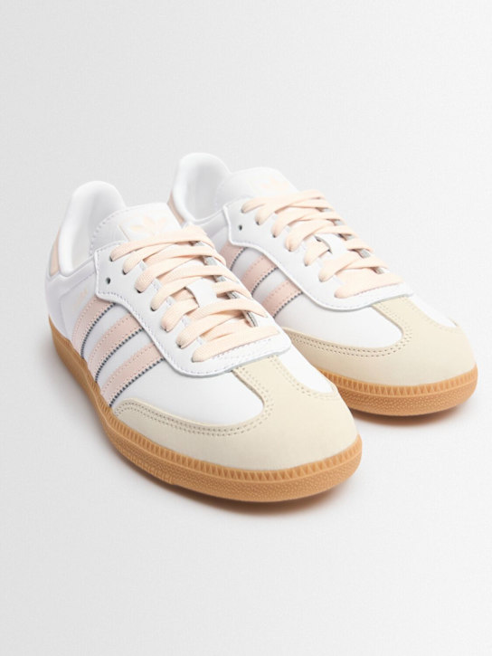 adidas Originals: Samba OG sneakers - White/Pink - women_1 | Luisa Via Roma