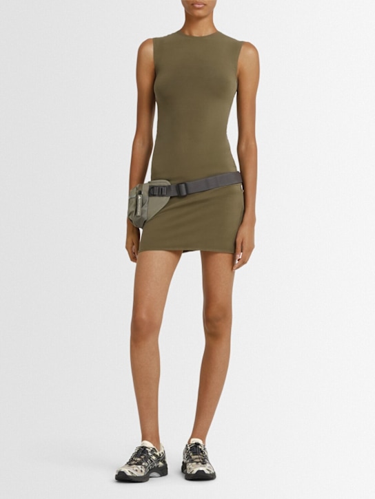 Entire Studios: Sleeveless mini dress - Green - women_1 | Luisa Via Roma