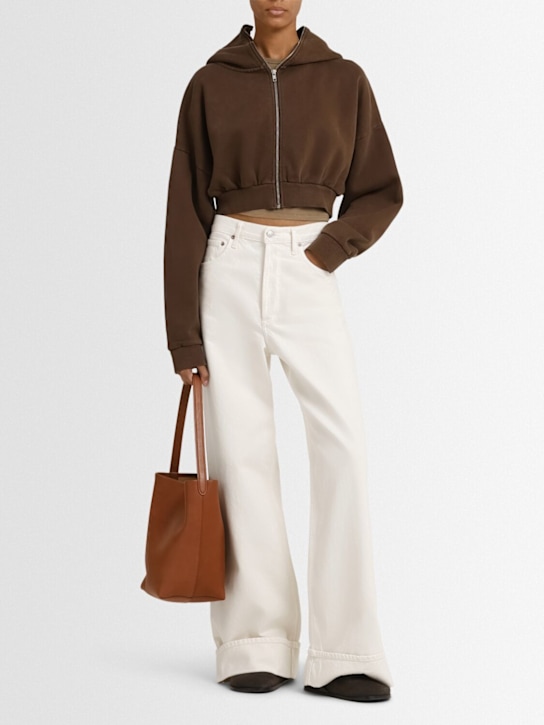 Entire Studios: Cropped full-zip hoodie - women_1 | Luisa Via Roma