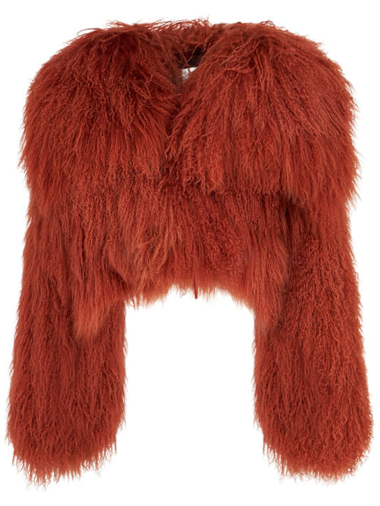 The Attico: Mongolian fur short coat - ラスト - women_0 | Luisa Via Roma