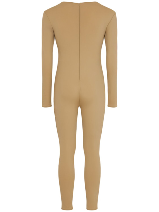 Entire Studios: Long sleeve nylon jumpsuit - Cork - men_1 | Luisa Via Roma